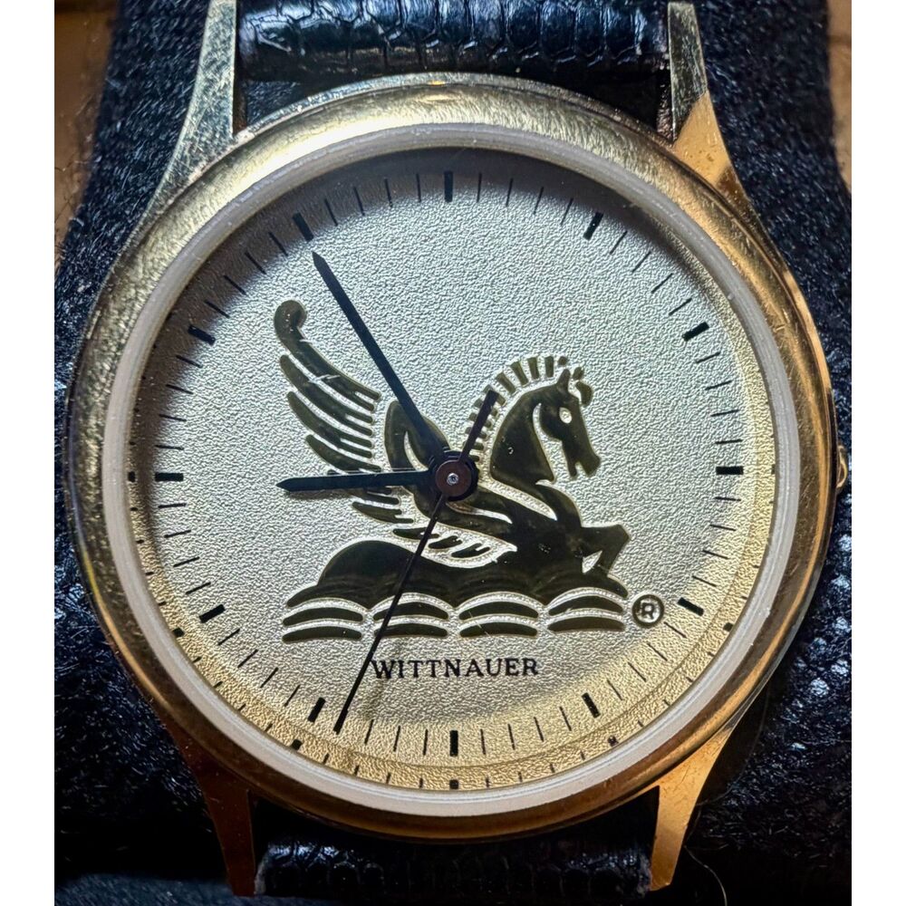Vintage Wittnauer Pegasus Gold-Tone Quartz Watch